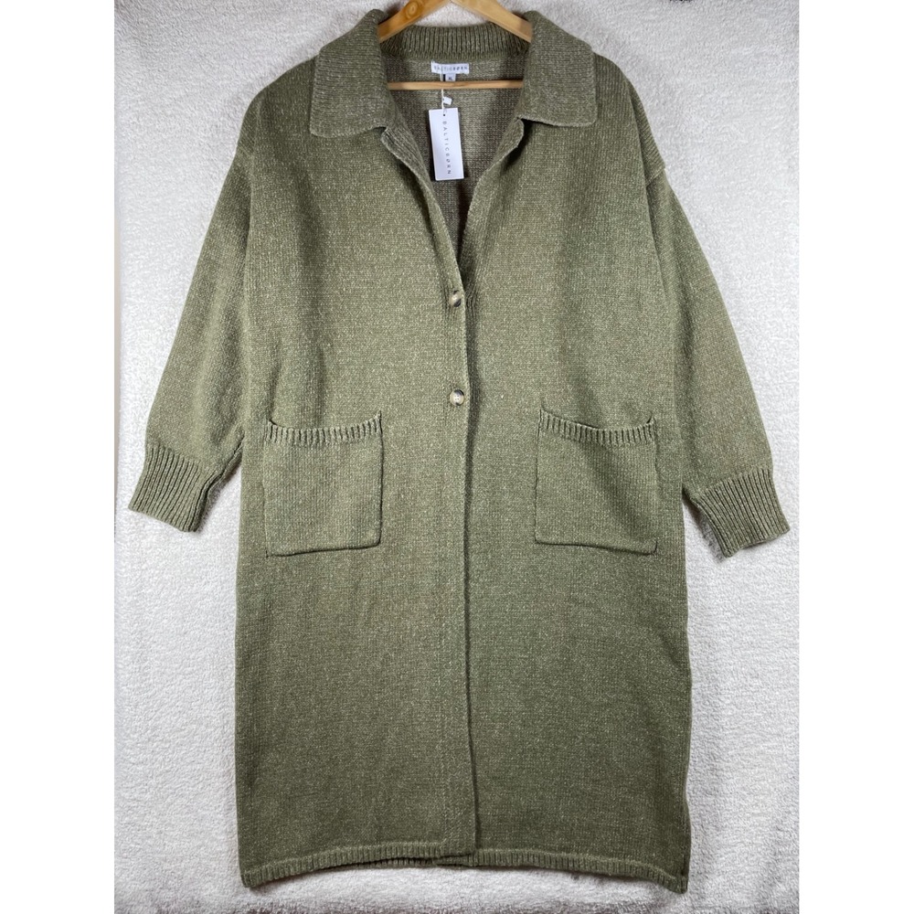 long sweater coat duster cardigan nwt baltic born ontario lagenlook cottagecore